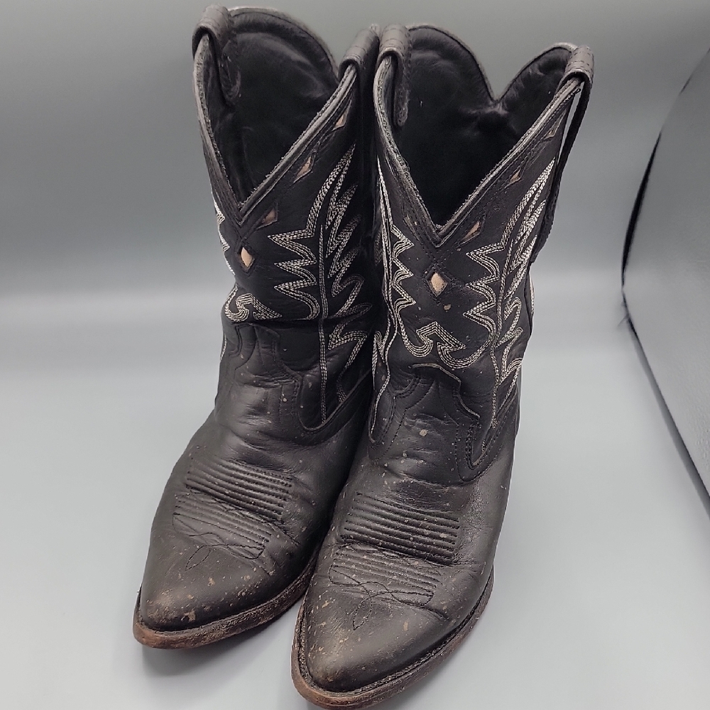 Tecovas Jolene Black Leather Boots 7.5